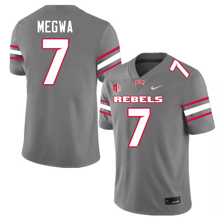 Emeka Megwa UNLV Jersey,UNLV Rebels Football Uniforms,Jerseys,Gears-Grey